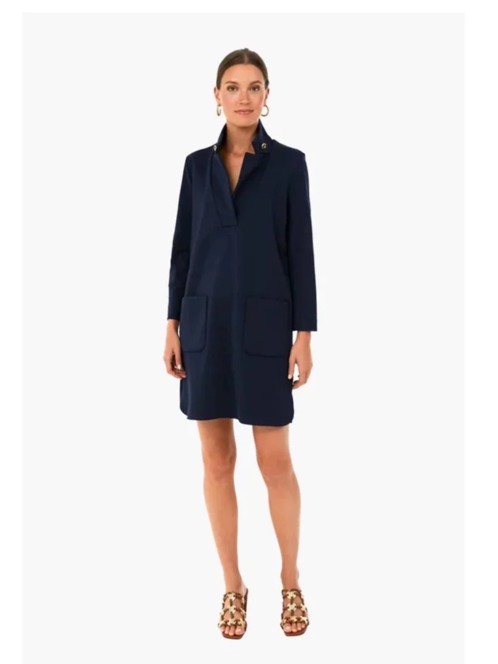 Tuckernuck Emerson Navy Blue Ponte Dress